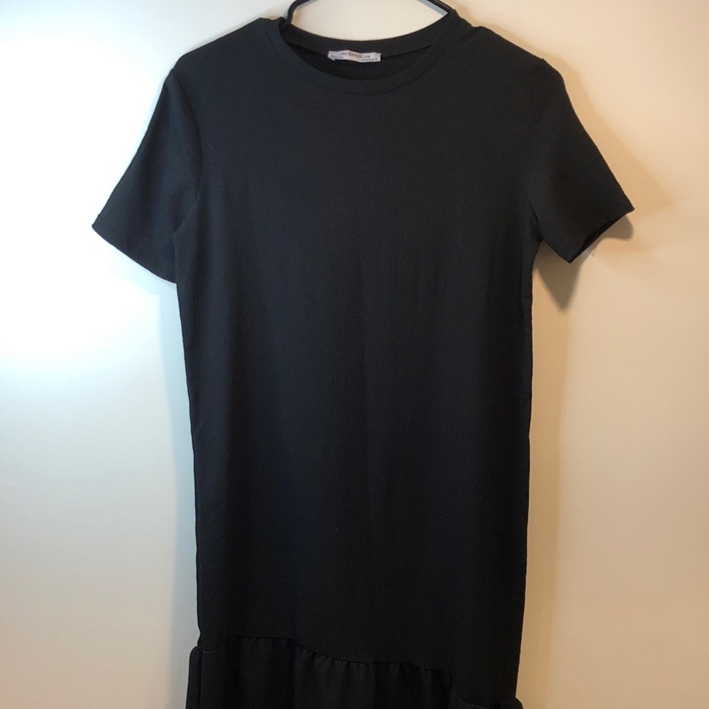 ZARA Trafaluc Black Short Sleeve Dress
